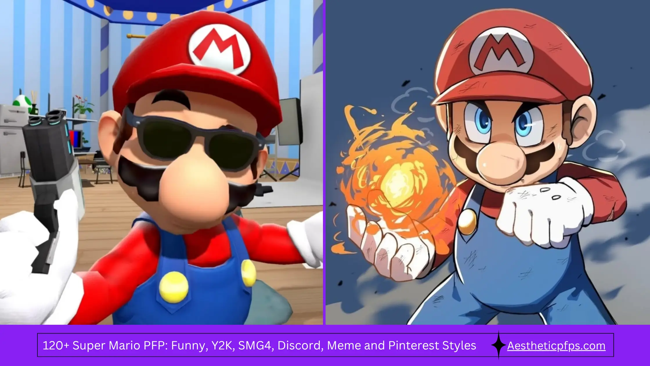 120+ Super Mario PFP Funny, Y2K, SMG4, Discord, Meme and Pinterest Styles
