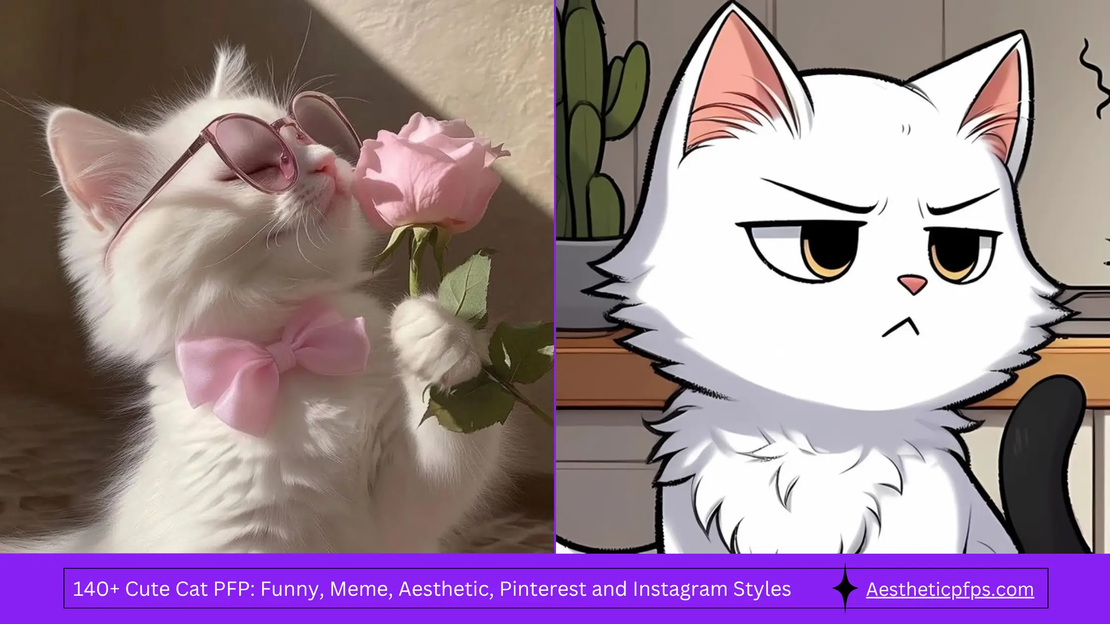 140+ Cute Cat PFP Funny, Meme, Aesthetic, Pinterest and Instagram Styles
