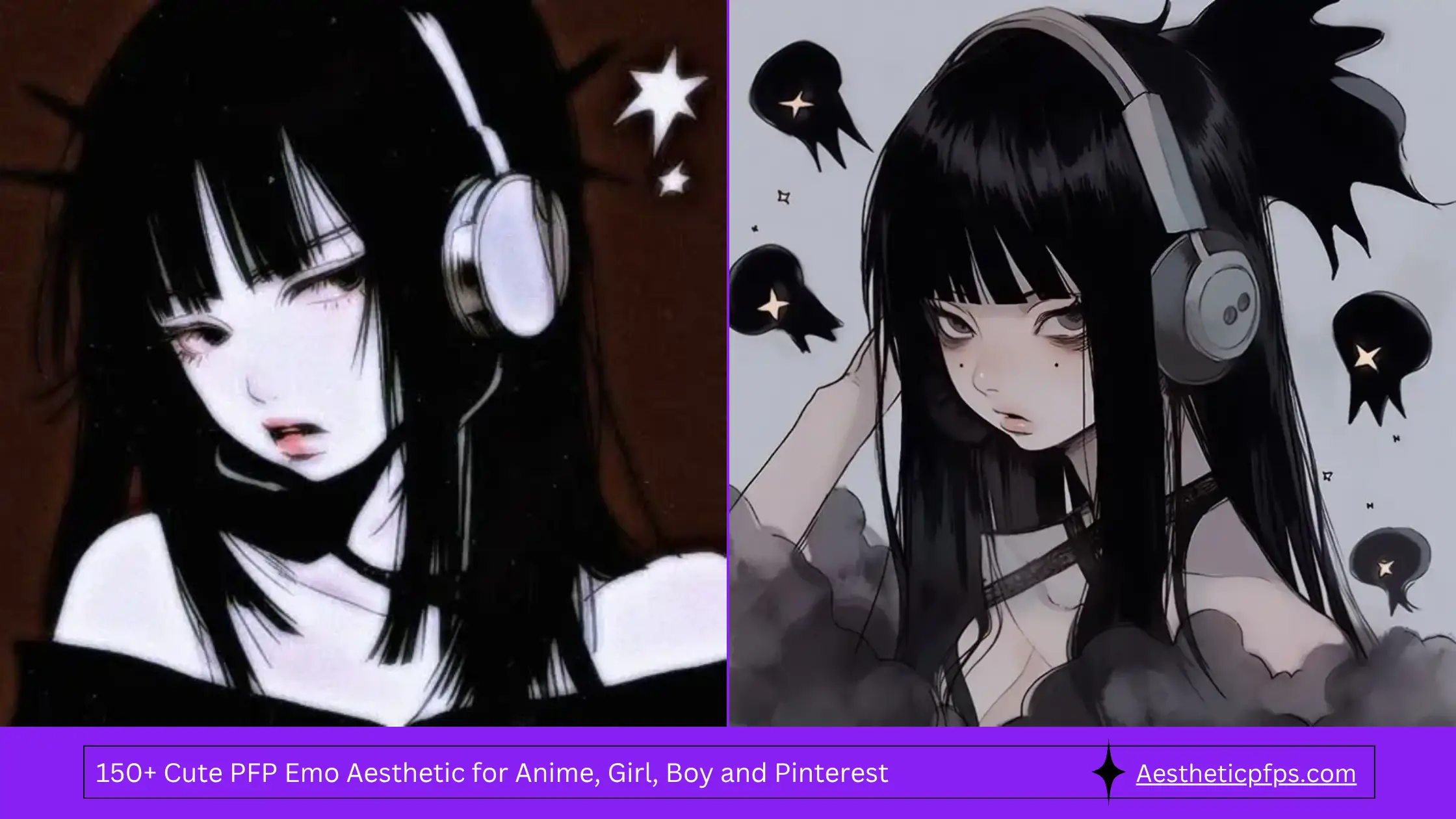 150+ Cute PFP Emo Aesthetic for Anime, Girl, Boy and Pinterest