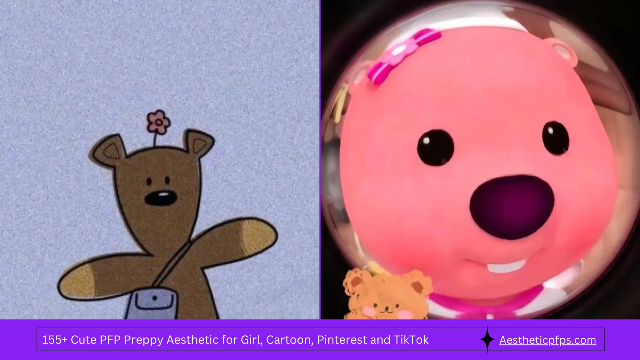 155+ Cute PFP Preppy Aesthetic for Girl, Cartoon, Pinterest and TikTok
