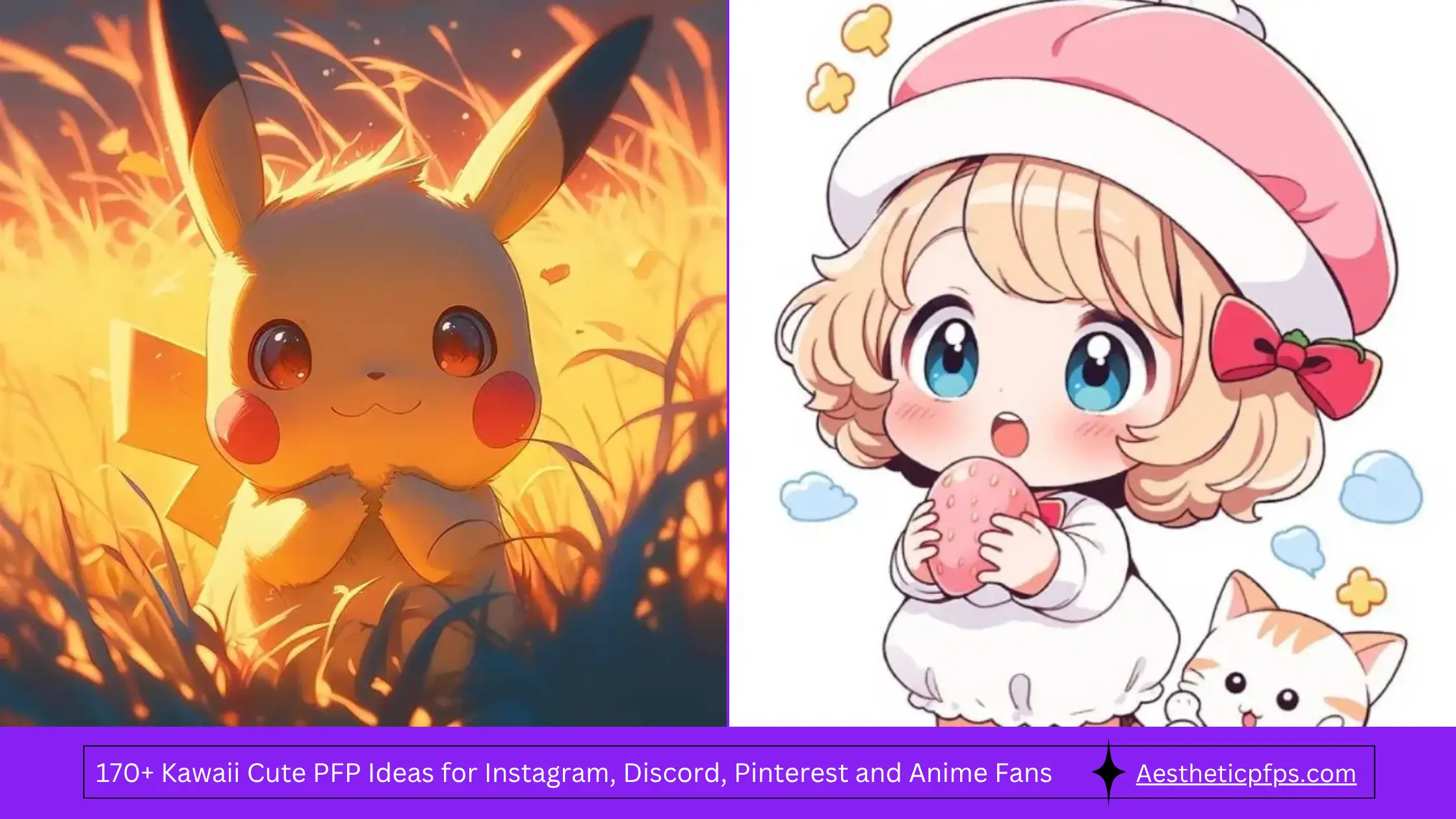 170+ Kawaii Cute PFP Ideas for Instagram, Discord, Pinterest and Anime Fans