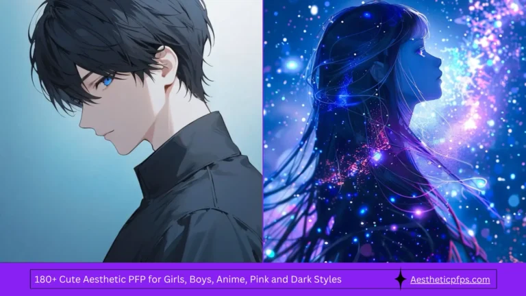 180+ Cute Aesthetic PFP for Girls, Boys, Anime, Pink and Dark Styles