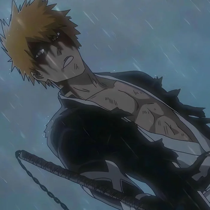 Modern Bleach avatar 2026 with glowing outline and contemporary social media aesthetic