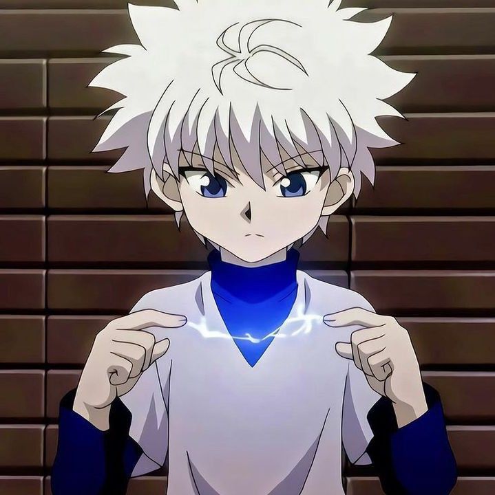 Updated Killua PFP 2026 with neon tones and minimal contemporary composition