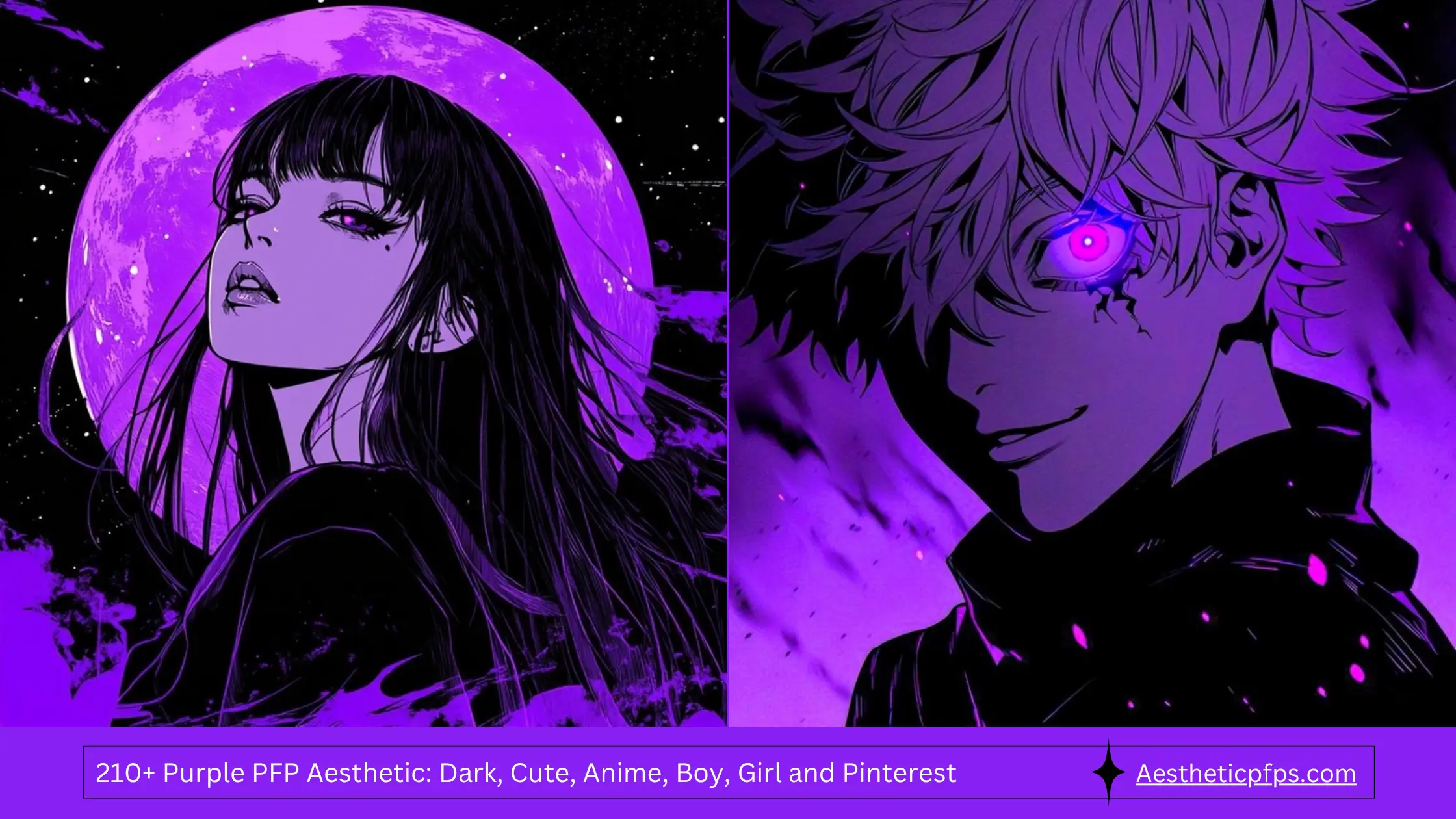 210+ Purple PFP Aesthetic Dark, Cute, Anime, Boy, Girl and Pinterest