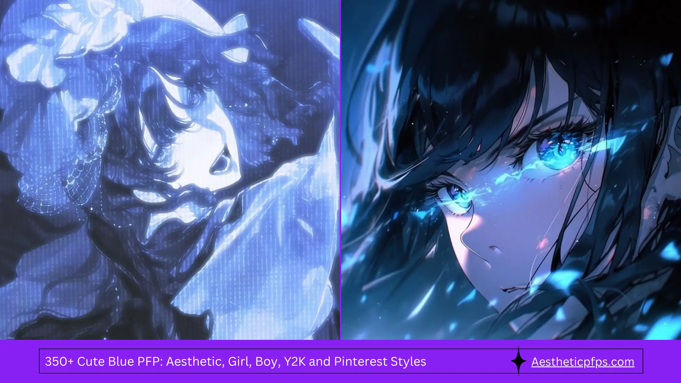350+ Cute Blue PFP Aesthetic, Girl, Boy, Y2K and Pinterest Styles