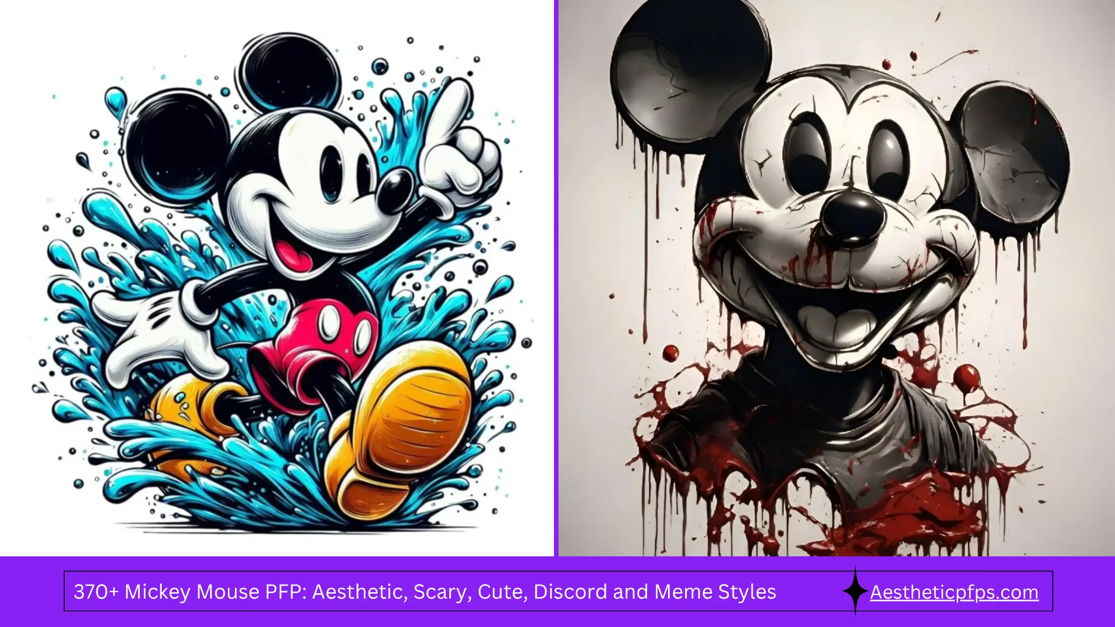 370+ Mickey Mouse PFP Aesthetic, Scary, Cute, Discord and Meme Styles