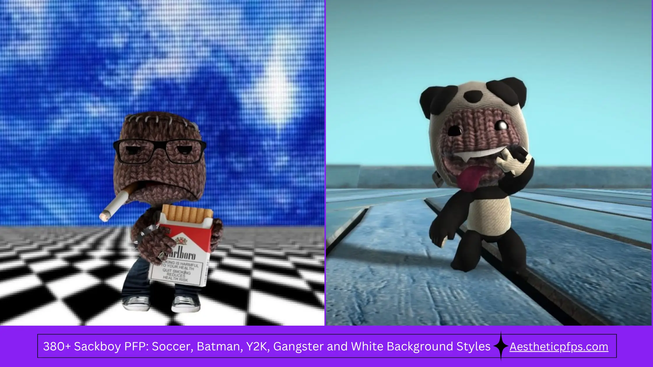 380+ Sackboy PFP Soccer, Batman, Y2K, Gangster and White Background Styles