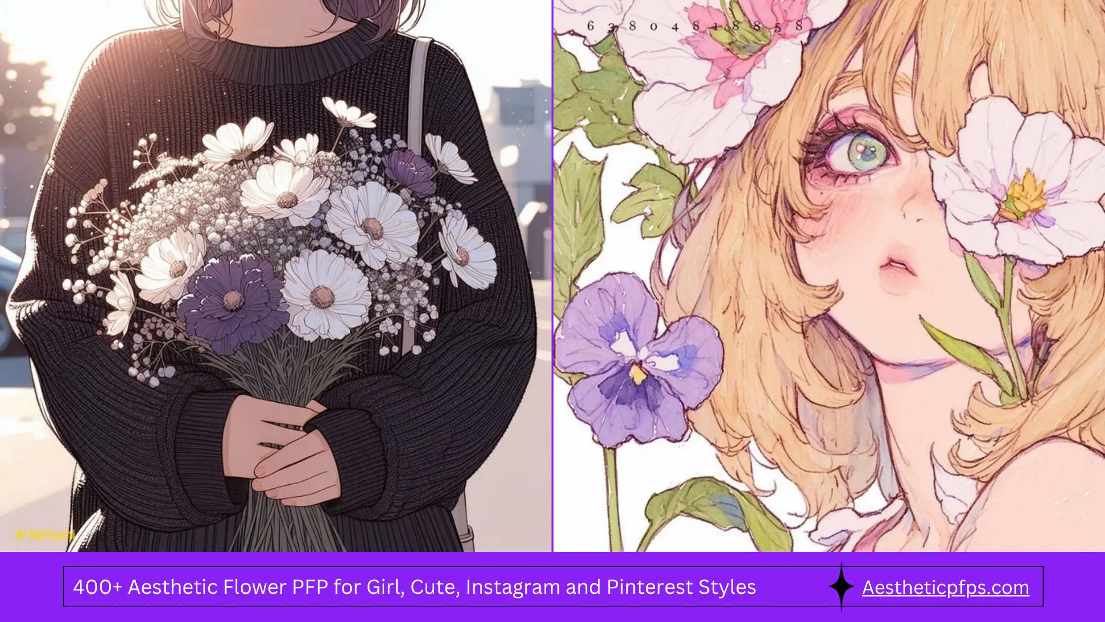 410+ Aesthetic Flower PFP for Girl, Cute, Instagram and Pinterest Styles