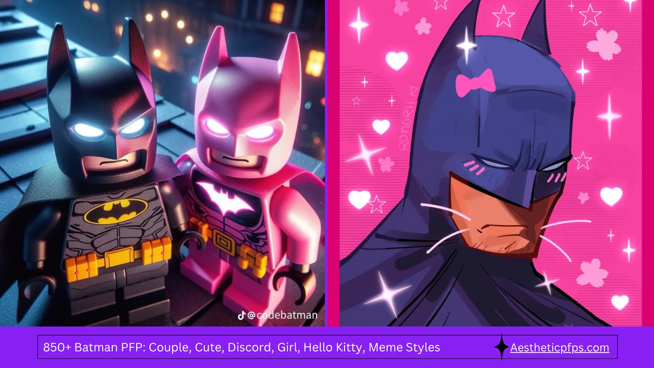 850+ Batman PFP Couple, Cute, Discord, Girl, Hello Kitty, Meme and Aesthetic Styles