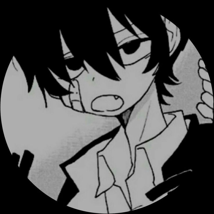 Aesthetic anime black and white PFP with textured contrast