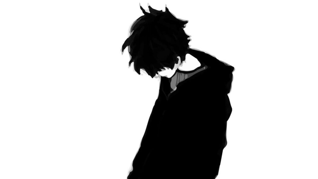 Top anime black and white PFP with expressive design clean execution