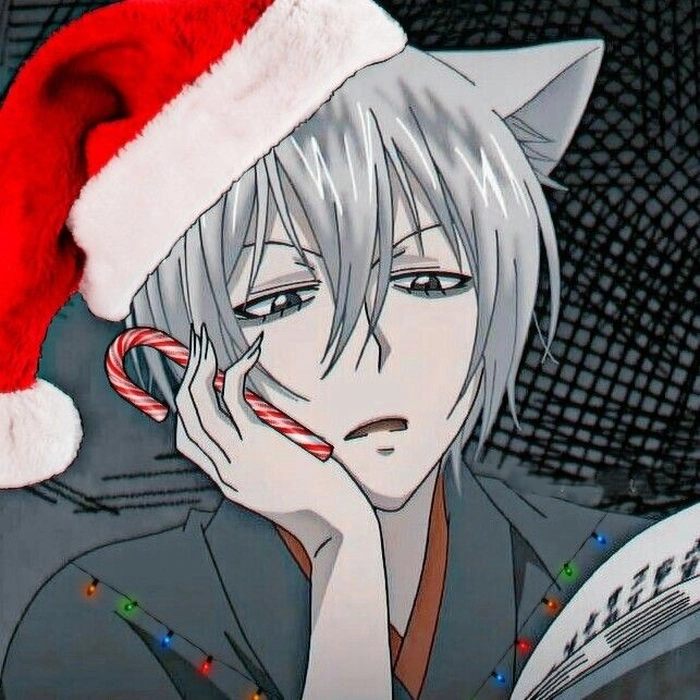 Versatile best Christmas anime PFP that works across multiple platform crop formats