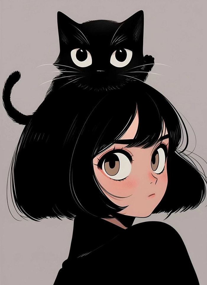 Black aesthetic PFP for Discord dark theme