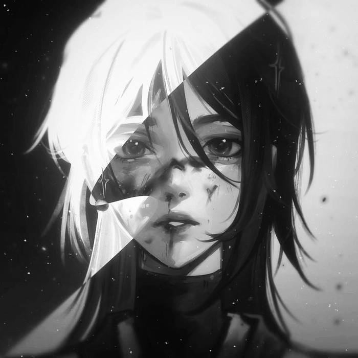 Dark aesthetic black PFP for girls