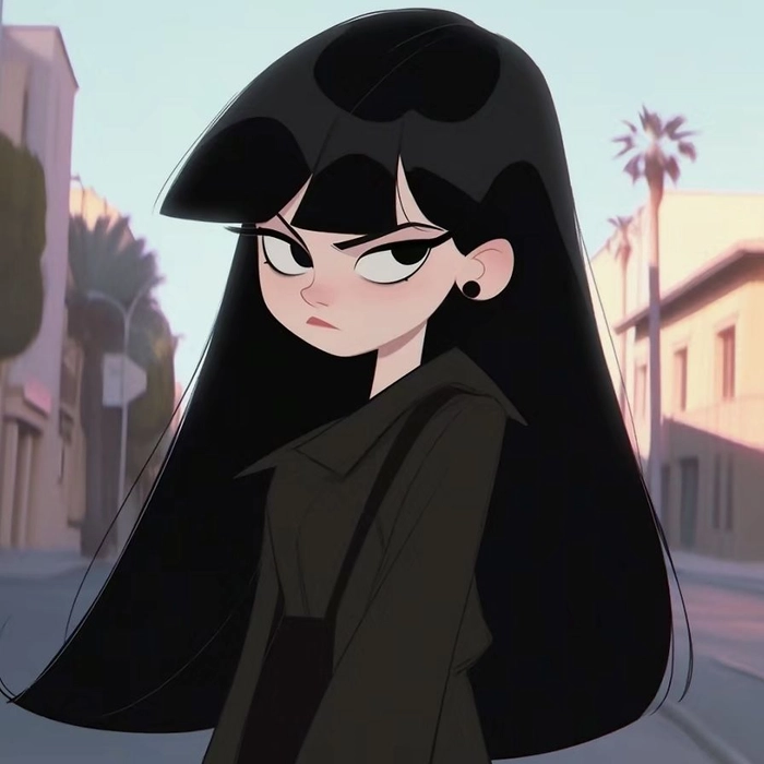 Moody black aesthetic profile picture girl