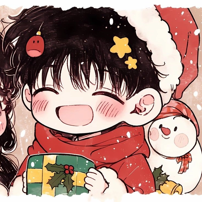 Creative Christmas anime PFP idea with candlelit scene and editorial winter framing