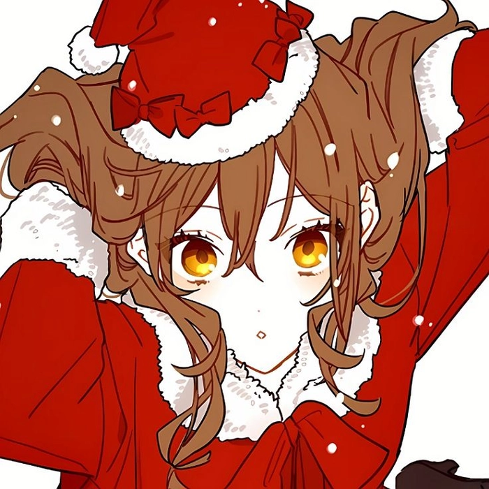 Demon Slayer Christmas PFP with flowing coat and snow-covered winter setting