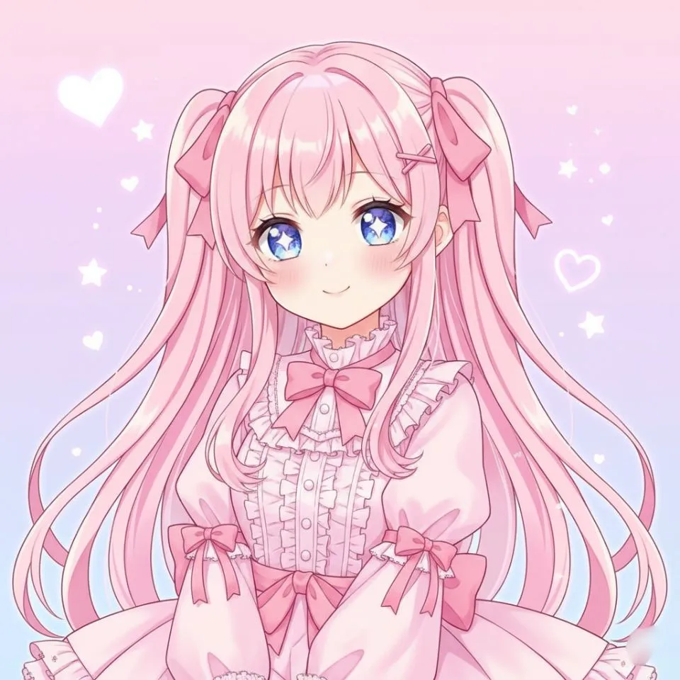 Cute Kawaii PFP Pink