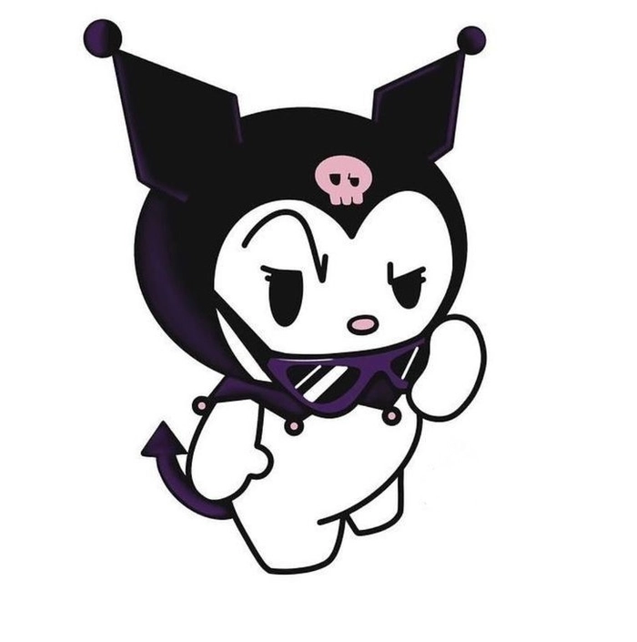 Cute Kuromi PFP aesthetic with pastel purple tones and soft lighting