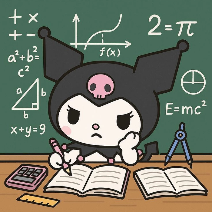 Kuromi wallpaper PFP with textured background and atmospheric lighting
