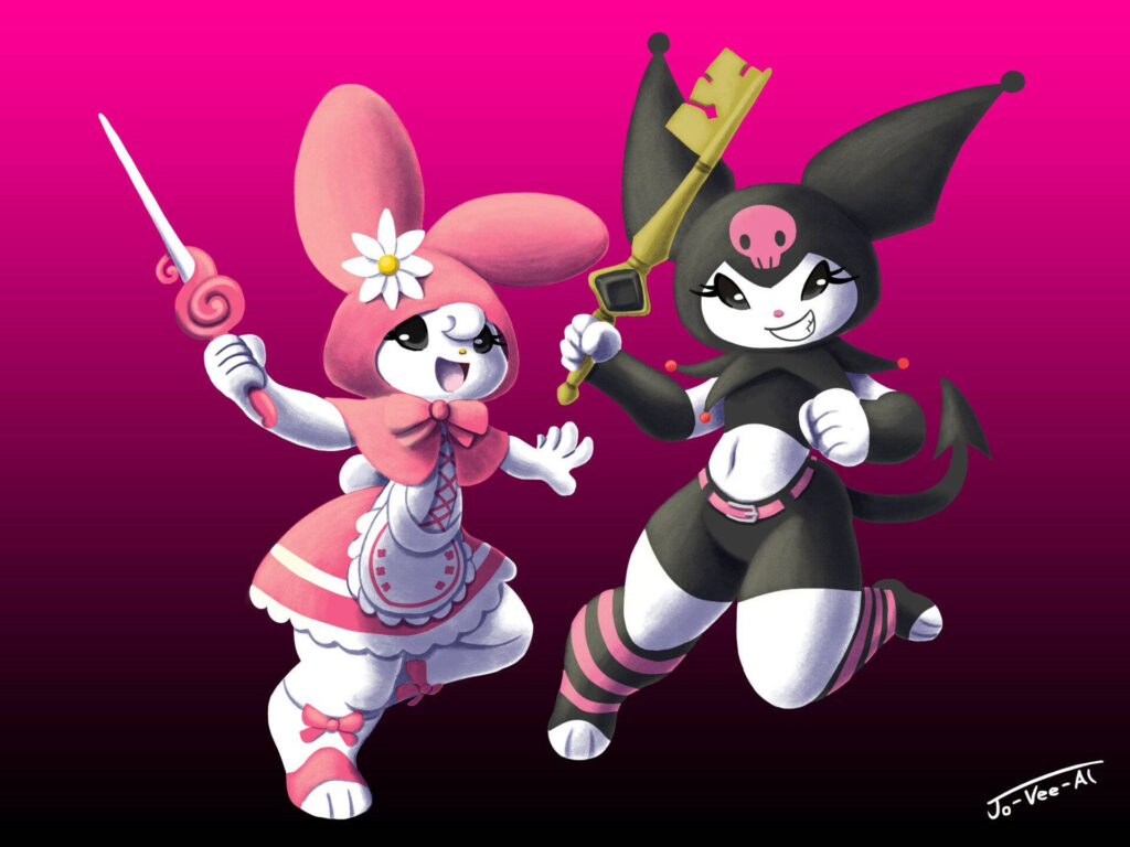 My Melody and Kuromi PFP for shared accounts and best friend aesthetics