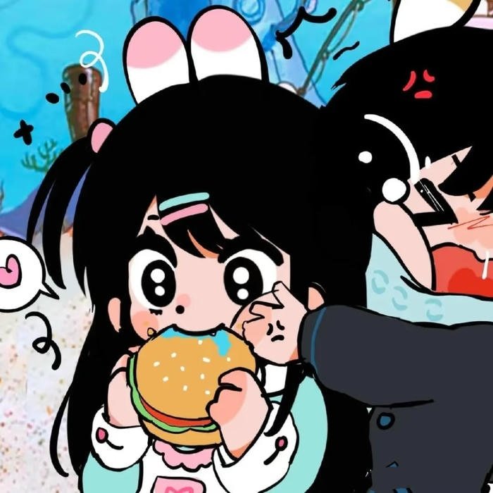 Cute matching PFP for best friends with bright colors and humor