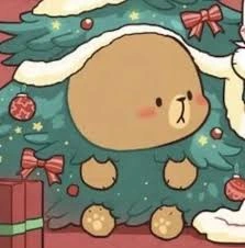 Seasonal cute Christmas matching PFP with nostalgic warmth