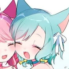Cute anime girl matching PFP with soft lighting and coordinated expressions