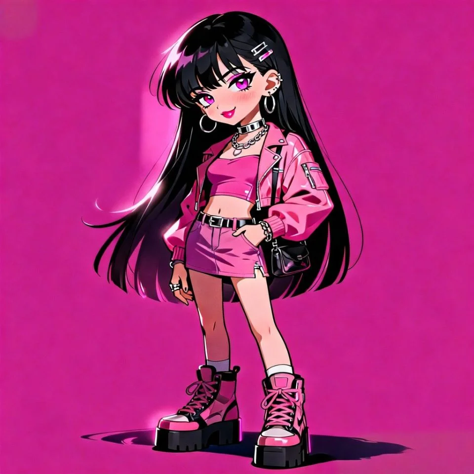 all pink pfp minimalist monochrome identity