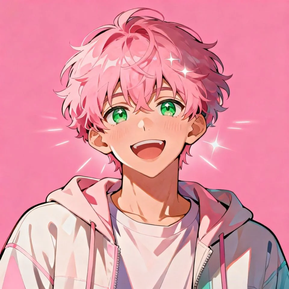 cute pink pfp border clean framing visual