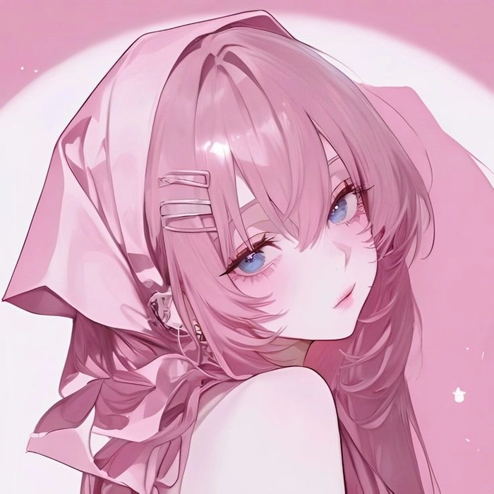 cute pink pfp cat kawaii pastel expression