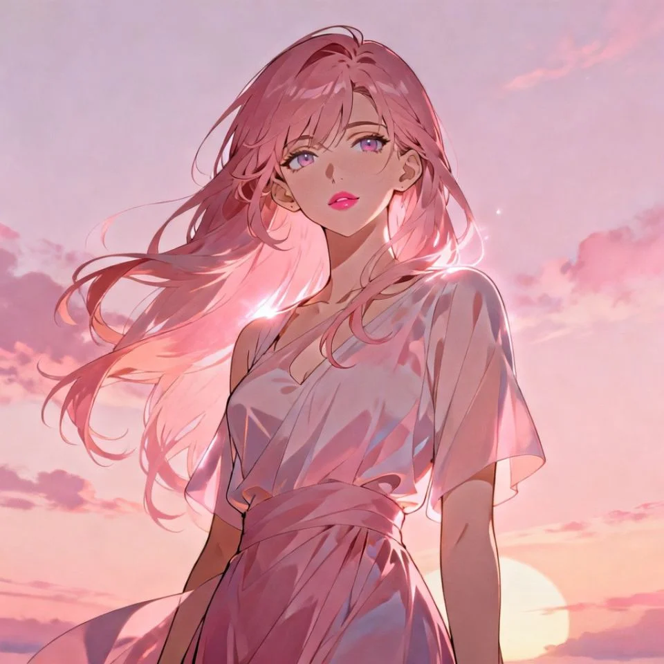cute pink pfp discord kawaii cute clear design