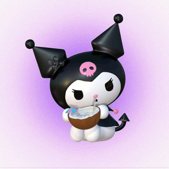 Purple Kuromi profile picture with lilac tones and creative depth