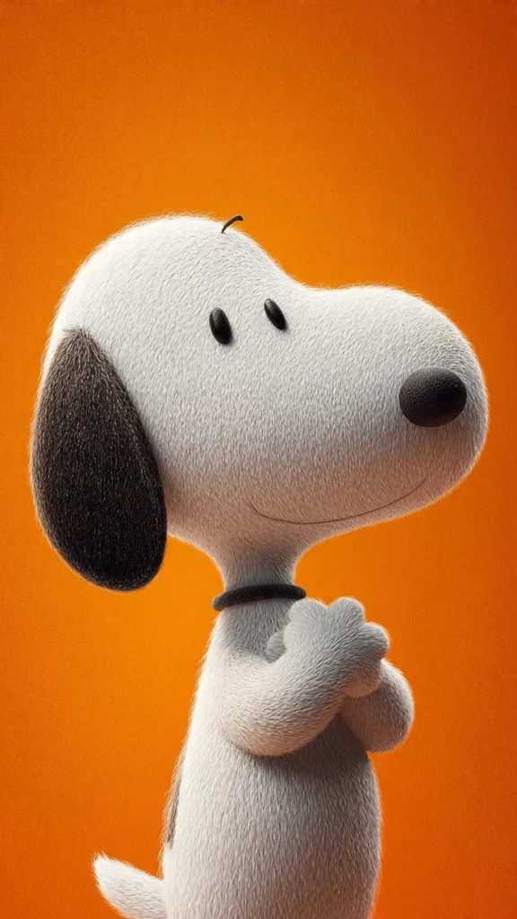 Cute Snoopy PFP aesthetic soft lighting muted tones
