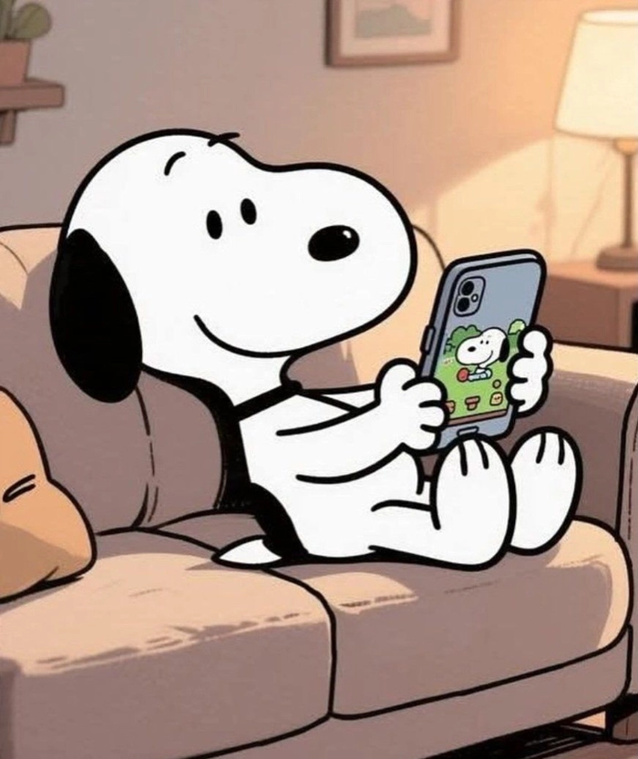 Cute Snoopy PFP aesthetic pastel color palette