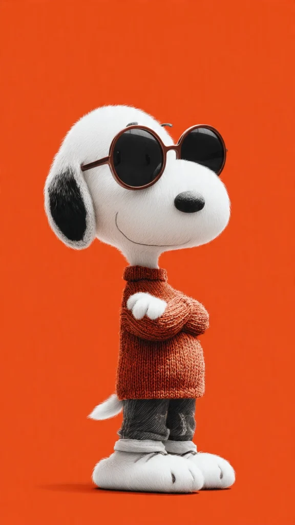 Cute Snoopy PFP aesthetic sketch outline nostalgic