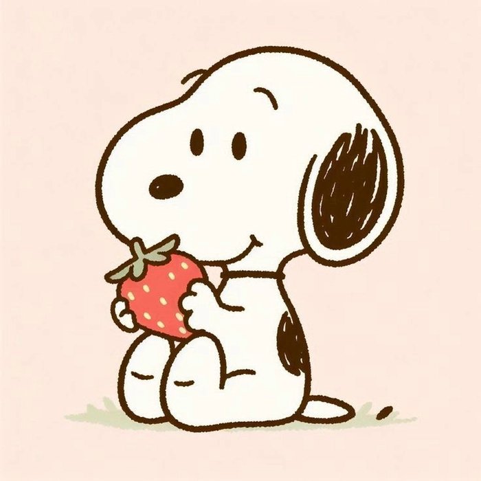 Cute Snoopy PFP cartoon clean black and white contrast