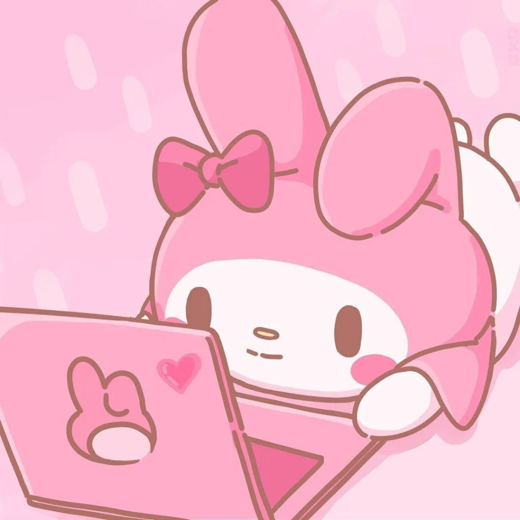hot pink pfp cute bold saturated expressive