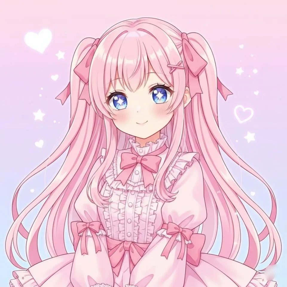 hot pink pfp cute vibrant standout avatar
