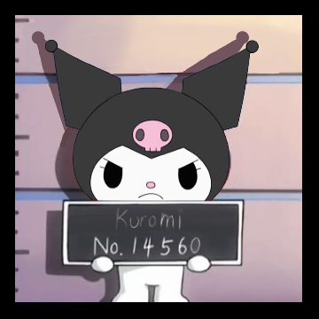 Kuromi meme-style PFP with playful chaos energy and bright contrast