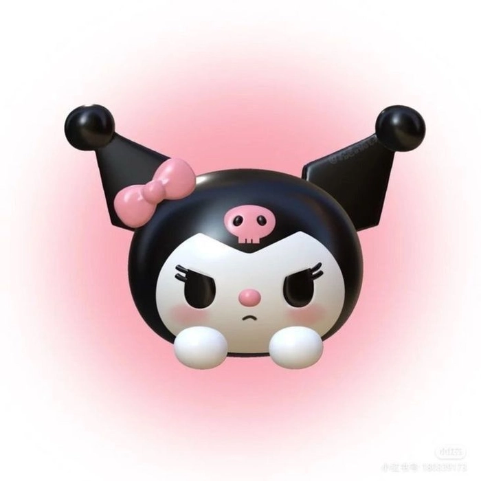 Kuromi Pinterest profile picture designed for vertical framing and visual impact