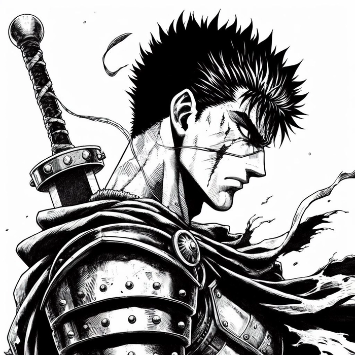 Matching anime black and white PFP pair with shared tone and framing