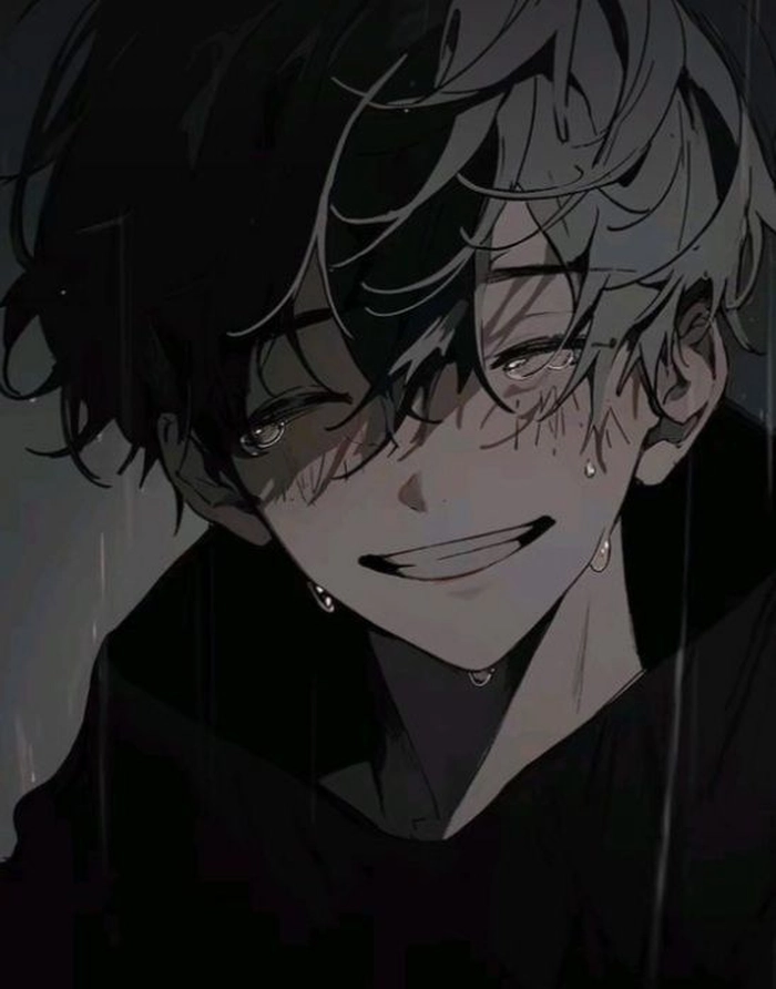 Sad anime aesthetic PFP with muted palette, soft focus, and timeless visual tone