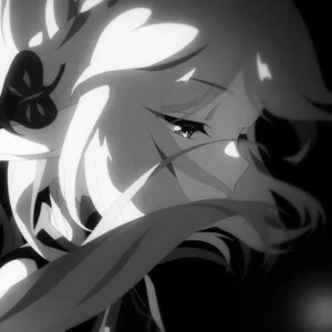 Atmospheric sad anime girl picture with layered emotional depth
