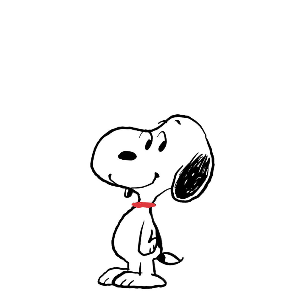 Snoopy characteristics understated profile visual mood