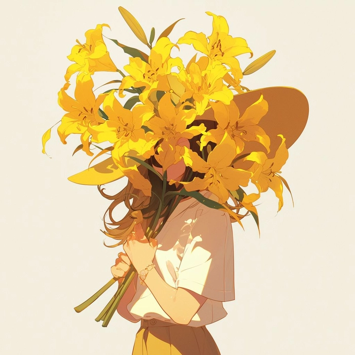 Aesthetic flower bouquet PFP with layered blooms and lush romantic composition