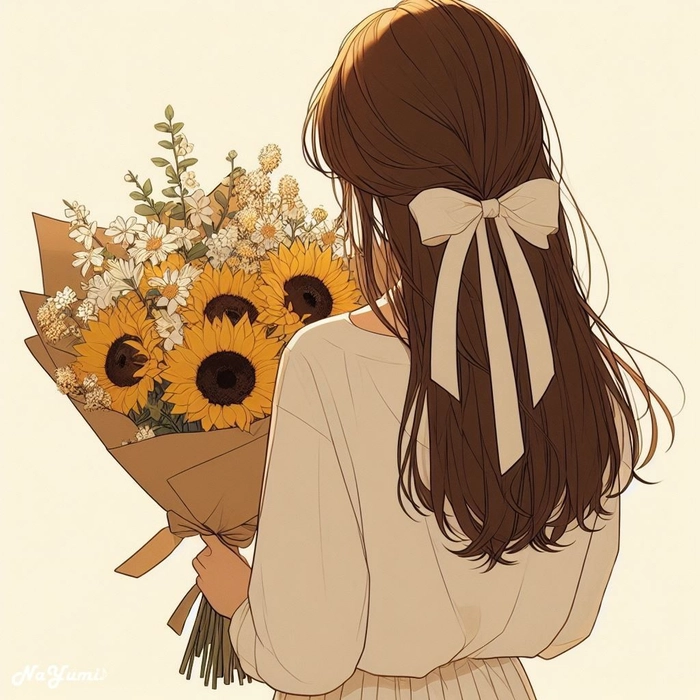Feminine Instagram flower PFP with blush bokeh and sparkle detail
