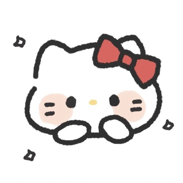 Hello Kitty Y2K aesthetic TikTok avatar sparkle style
