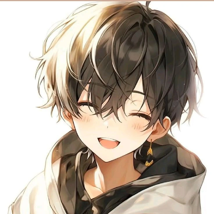 curated aesthetic anime boy PFP with balanced color tones and artistic feel